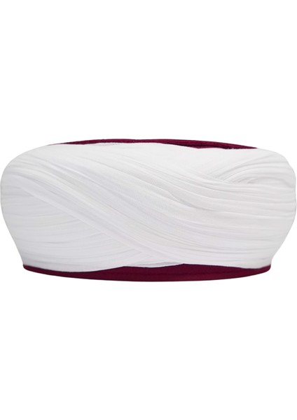 Talebe Sarığı-Beyaz Kumaş-Bordo Takke-Çapraz Sarım-Kuş Gözlü-7 Metre fiyatları