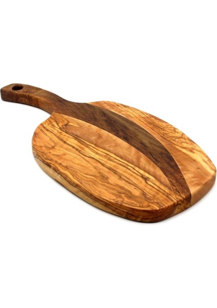 Ahşap Armut Sunum Tahtası Büyük Zeytin Ağacı 43 Cm fiyatları