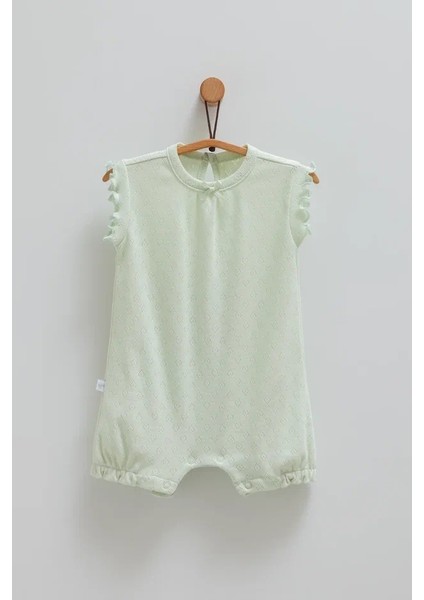 Caramel 0-9 Ay Jakarlı Tulum - Yeşil