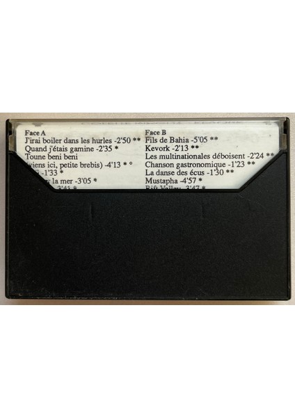 Colette Magny Kevork Kaset (Orijinal Dönem 1989 Baskı Kaset)
