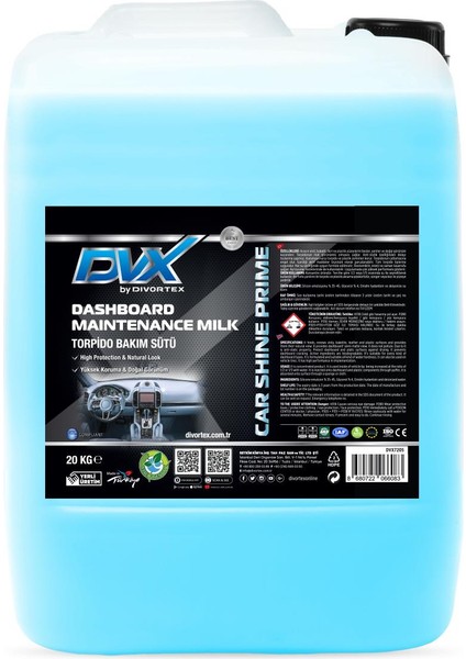Car Shine Prime Torpido Temizleme ve Bakım Sütü 20 Kg.