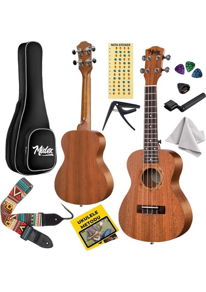 SP-21M Set Maun Soprano Ukulele (Softcase Capo Metod Nota Sticker Askı Pena)