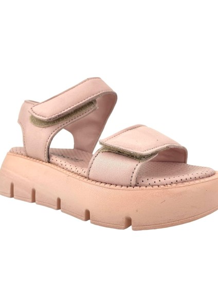 Top Level Deri Kız Çocuk Sandalet Pudra fiyatları
