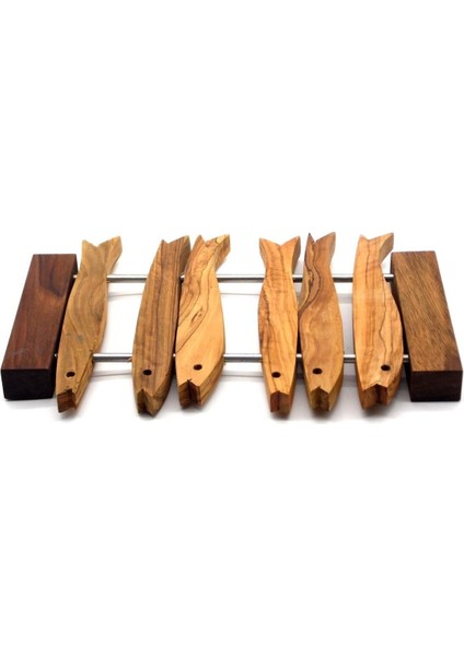 Ahşap Balıklı Nihale - %100 Zeytin Ağacı fiyatları