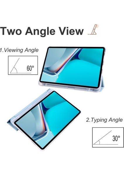 Huawei Için Matepad 11 (2021) Pu Deri Tri-Katlı (Yurt Dışından)