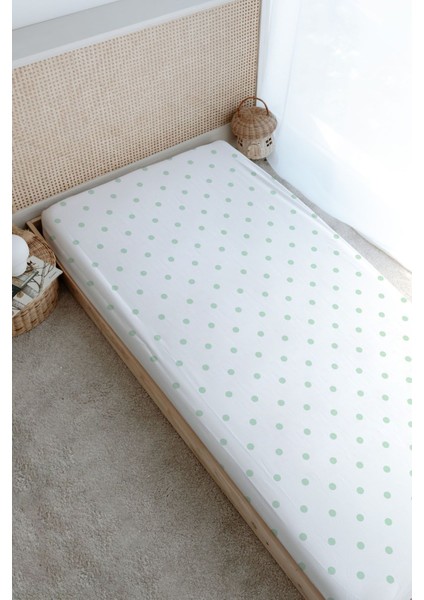 Baskılı Düz Çarşaf - Pure Baby Serisi - Sevimli Kaptan ve Miço