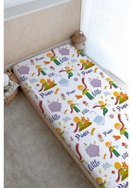 Baskılı Düz Çarşaf - For Baby Serisi - Küçük Prens ve Tilki