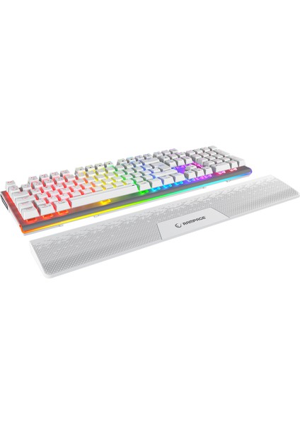 Carbon Beyaz Ful Rgb Q Gaming Mekanik Klavye Oyuncu Klavye Bilek Destekli Red Switch E-Sport fiyatları