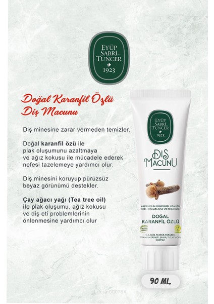 90 ml Diş Macun Seti Kakao, Zencefil, Karanfil, Himalaya,lavanta ve Rosie