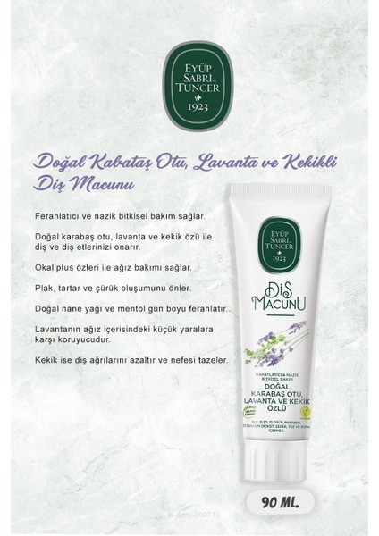 90 ml Diş Macun Seti Kakao, Zencefil, Karanfil, Himalaya,lavanta ve Rosie