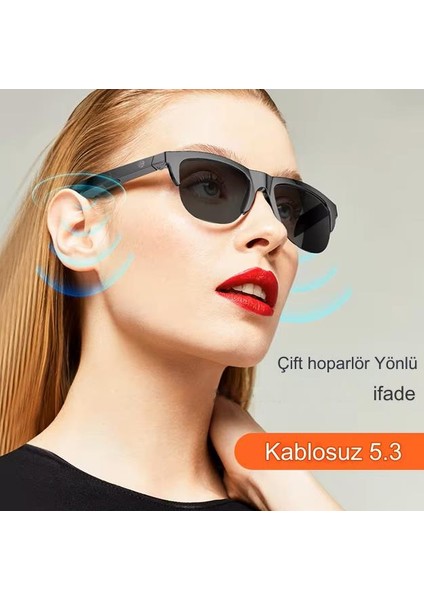 Akıllı Güneş Gözlüğü Bluetooth Kulaklık Gözlük Müzik Çağrı Akıllı Telefon Uyumlu Wifi Android Su Geçirmez Dokunmatik
