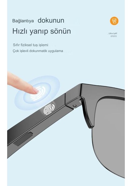 Akıllı Güneş Gözlüğü Bluetooth Kulaklık Gözlük Müzik Çağrı Akıllı Telefon Uyumlu Wifi Android Su Geçirmez Dokunmatik fiyatları