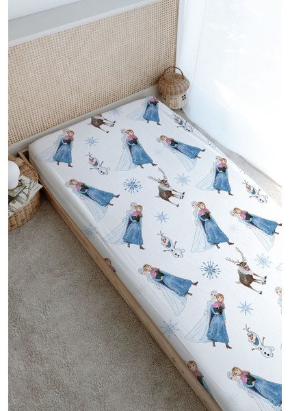 Baskılı Düz Çarşaf - Cartoon Serisi - Elsa ve Anna