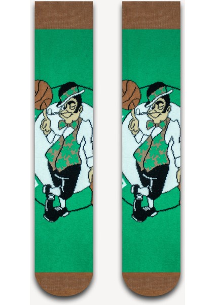 Boston Celtics Basketbol Desenli Unisex Çorap