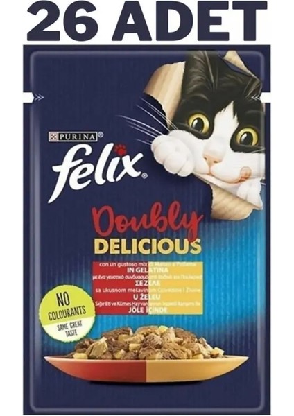 Felix Çifte Lezzet Etli ve Kanatlı 26X85 gr