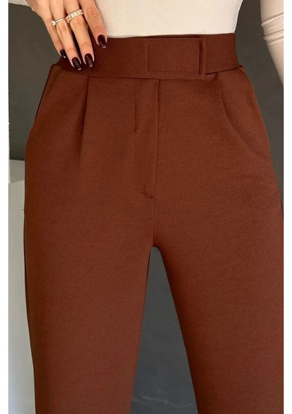 Cırtlı Palazzo Pantolon 1353 - Kahve fiyatları