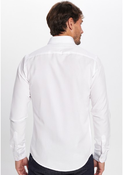 Slim Fit Dar Kesim Uzun Kol Poplin Oxford indirimleri
