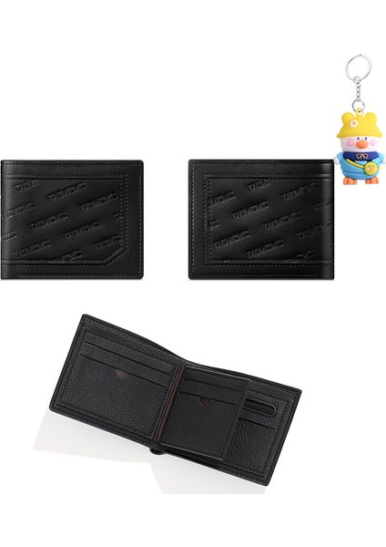 Basit Depolama Erkek Cüzdan Büyük Kapasiteli Mini Kimlik Kısa Para Cüzdan Kart Tutucu (Yurt Dışından)