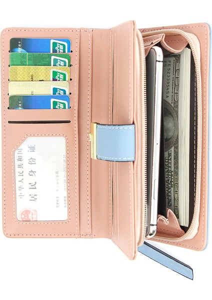 Içi Boş Uzun Fermuarlı Cüzdan Bayanlar Para Cüzdanı Cep Telefonu Çantası Kadın Clutch Para Cüzdanı (Yurt Dışından)