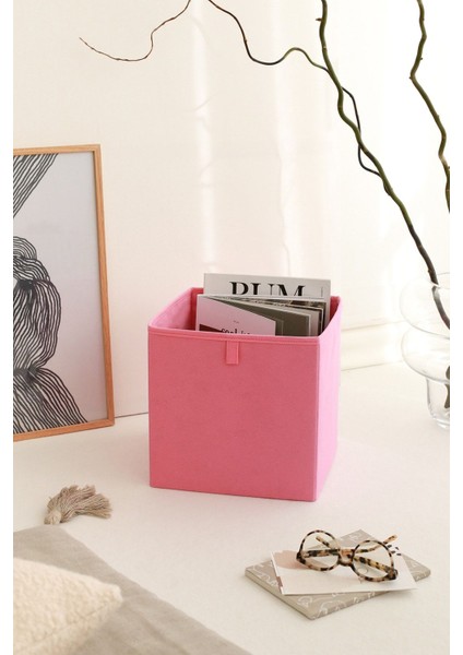 Dolap ıçi çamaşır oyuncak düzenleyici katlanır saklama kutusu organizer 28x28x28