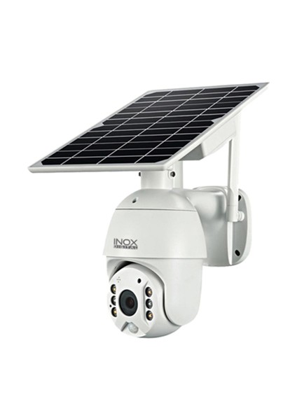 Inox 216IPC 3 Mp Solar 6*2600 Mah 30 mt 128GB4G Sim Destekli Gsm Kamera