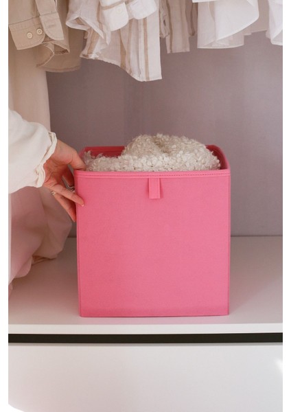 Dolap ıçi çamaşır oyuncak düzenleyici katlanır saklama kutusu organizer 28x28x28