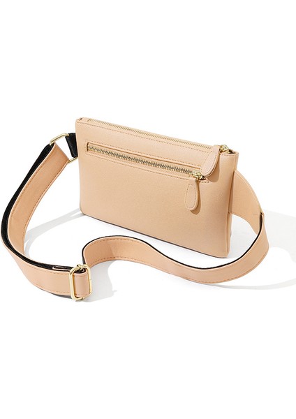 Spor Moda Crossbody Öğrenci Kadın Göğüs Çantası Büyük Kapasiteli Gündelik Başlangıç Çift Fermuarlı Bel (Yurt Dışından) modelleri