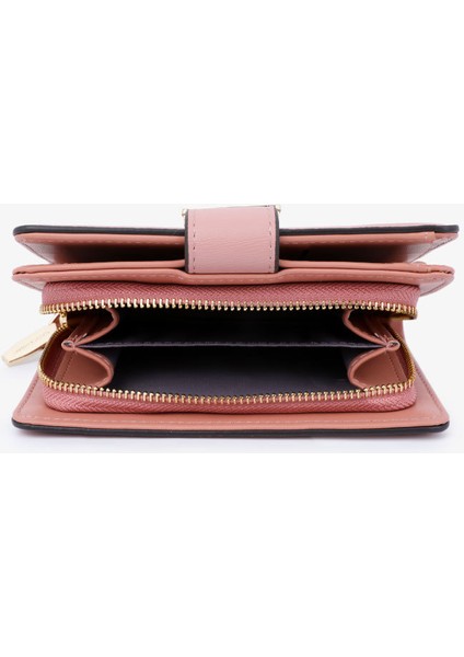 Moda Büyük Kapasiteli Fermuarlı Clutch Çanta Iki Katlı Cüzdan Cüzdan Kadın Kısa Stil (Yurt Dışından)