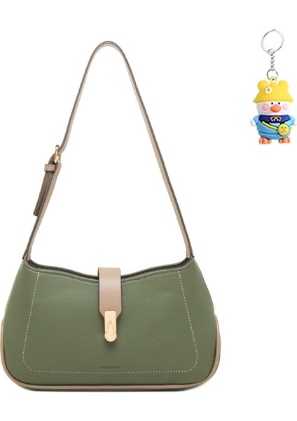 Omuz Çantası Kadın Büyük Kapasiteli Toka Flip Moda Çok Yönlü Crossbody Çanta (Yurt Dışından)