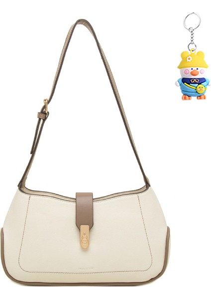 Omuz Çantası Kadın Büyük Kapasiteli Toka Flip Moda Çok Yönlü Crossbody Çanta (Yurt Dışından)