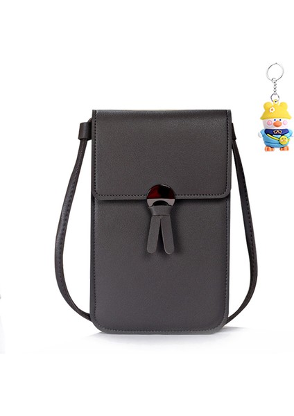 Küçük Çanta Kadın Şeffaf Dokunmatik Ekran Tek Omuz Kadın Çantası Crossbody Çanta Kız Moda Çok Yönlü Cep Telefonu Çantası (Yurt Dışından)