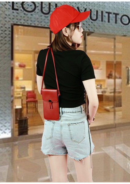Küçük Çanta Kadın Şeffaf Dokunmatik Ekran Tek Omuz Kadın Çantası Crossbody Çanta Kız Moda Çok Yönlü Cep Telefonu Çantası (Yurt Dışından) indirimleri