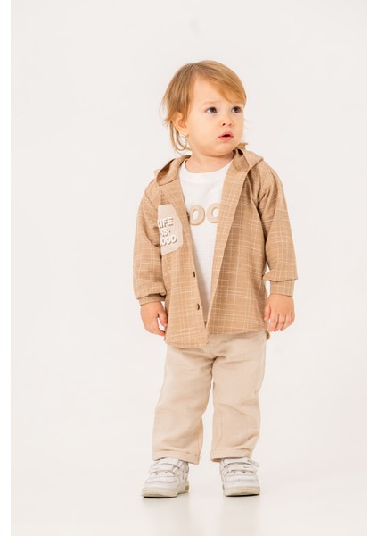 Erkek Bebek Çizgili Ceketli Üçlü Takım fiyatları