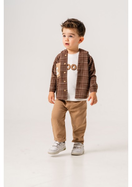 Erkek Bebek Çizgili Ceketli Üçlü Takım fiyatları