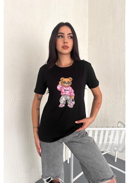 Ayıcıklı T-Shirt - 30/1 Suprem Penye Pamuk 499 indirimleri