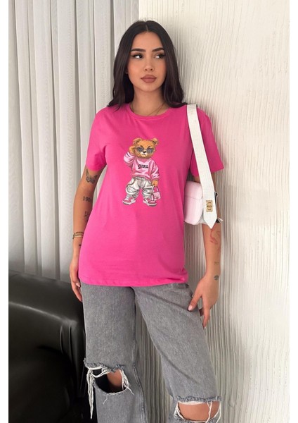 Ayıcıklı T-Shirt - 30/1 Suprem Penye Pamuk 499 fırsatları