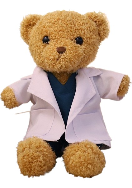 30CM Ayı Bebek Doktor Hemşire Üniforması Peluş Oyuncak (Yurt Dışından)