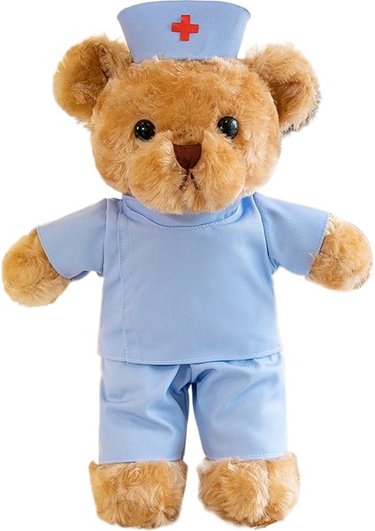 30CM Ayı Bebek Doktor Hemşire Üniforması Peluş Oyuncak (Yurt Dışından)