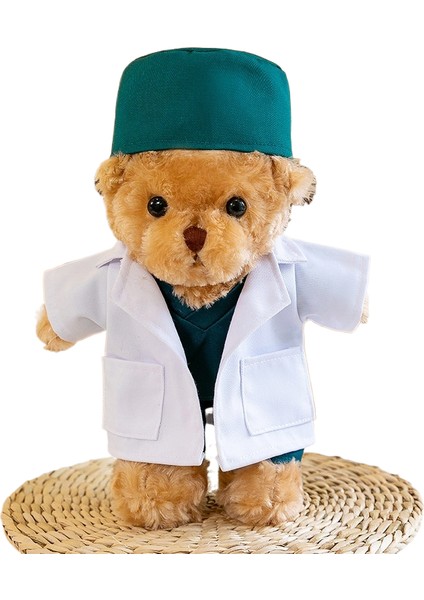 30CM Ayı Bebek Doktor Hemşire Üniforması Peluş Oyuncak (Yurt Dışından)