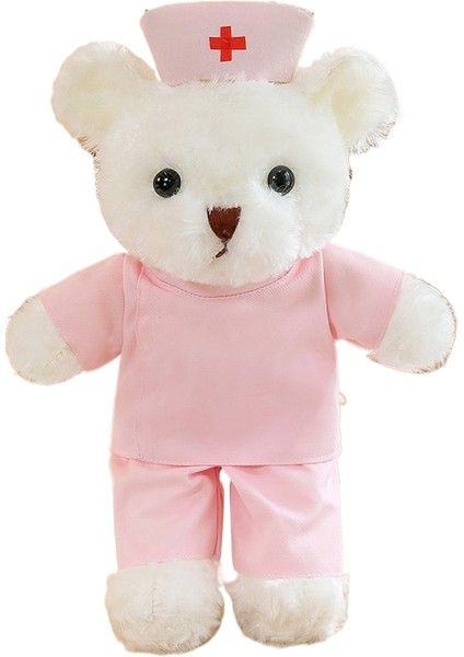 30CM Ayı Bebek Doktor Hemşire Üniforması Peluş Oyuncak (Yurt Dışından)