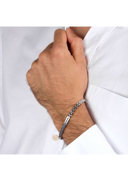 MTK34455 Gümüş Renkli Erkek Bileklik indirimleri