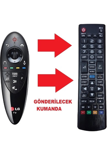 LG An Mr500 uyumlu Yedek tuşlu Kumandası