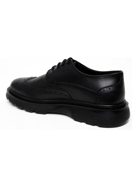 Erkek Siyah Mevsimlik Casual Analin Deri Ayakkabı modelleri