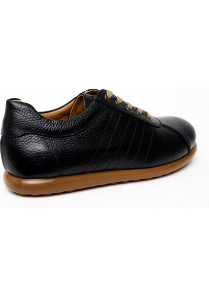 Erkek Siyah Deri Smart Casual Ayakkabı modelleri