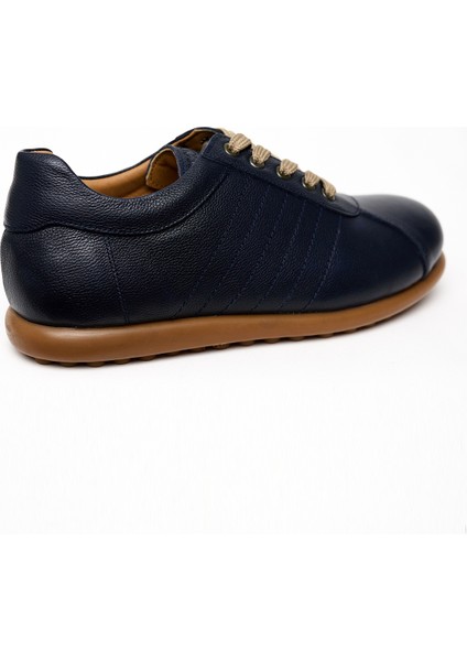 Erkek Lacivert Deri Smart Casual Ayakkabı modelleri