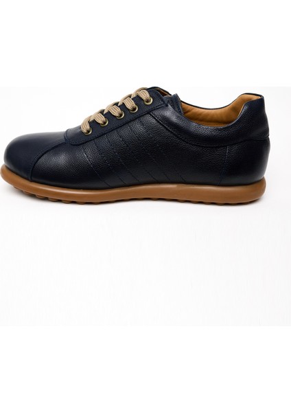 Erkek Lacivert Deri Smart Casual Ayakkabı indirimleri