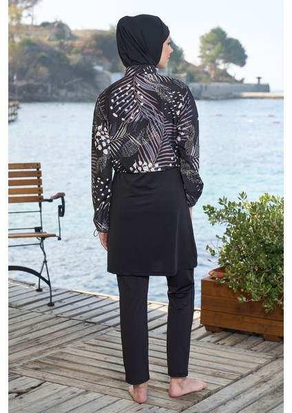 Tam Kapalı Tesettür Mayo 25971 Siyah modelleri