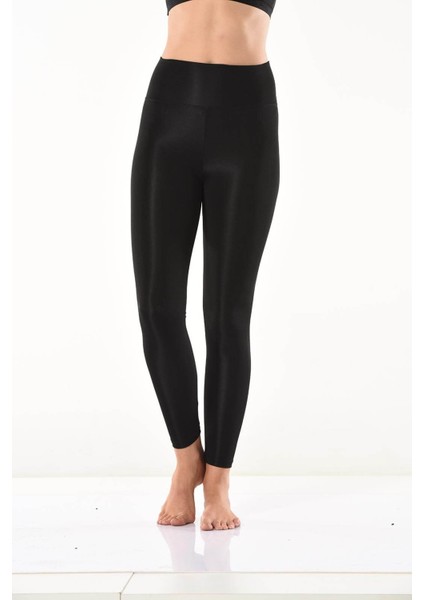 Yüksek Bel Parlak Disco Tayt 0595 fırsatları