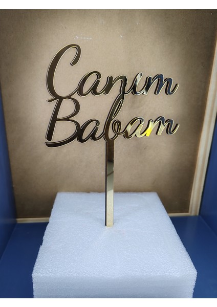 Canım babam pasta süsü gold fiyatları