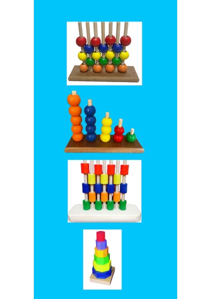 Montessori Eğitici Ahşap Kavram Oyuncakları Anaokulu Özel Eğitim Yapboz Oyuncak Seti 32 Li